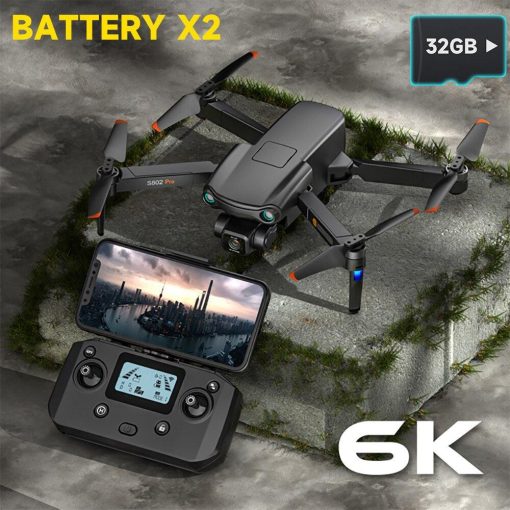 S802 Pro Drone - 4K HD Professional HD Camera GPS Laser Obstacle Avoidance 3-Axis Gimbal 5G WiFi FPV Dron RC Quadcopter Professional Camera Drone 4 S802 Pro Drone - 4K HD Professional HD Camera GPS Laser Obstacle Avoidance 3-Axis Gimbal 5G WiFi FPV Dron RC Quadcopter Professional Camera Drone - صورة S802 Pro Drone - 4K HD Professional HD Camera GPS Laser Obstacle Avoidance 3-Axis Gimbal 5G WiFi FPV Dron RC Quadcopter Professional Camera Drone - صورة 4