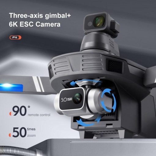 F4S Drone -  6K HD ESC Camera GPS WIFI FPV Brushless  Obstacle Avoidance Four Axis Foldable Remote Control Helicopter Toy Boy Professional Camera Drone - Bild 10