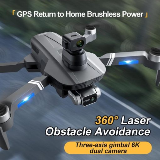 F4S Drone -  6K HD ESC Camera GPS WIFI FPV Brushless  Obstacle Avoidance Four Axis Foldable Remote Control Helicopter Toy Boy Professional Camera Drone - Bild 8