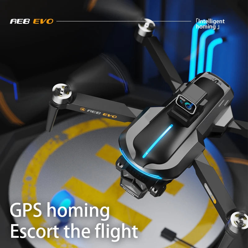AE8 EVO Drone - Dual Camera 4K Professional Positioning Aerial Photography Laser Obstacle Avoidance Gesture Photography GPS Drone 6 AE8 EVO Drone - Dual Camera 4K Professional Positioning Aerial Photography Laser Obstacle Avoidance Gesture Photography GPS Drone - صورة AE8 EVO Drone - Dual Camera 4K Professional Positioning Aerial Photography Laser Obstacle Avoidance Gesture Photography GPS Drone - صورة 6