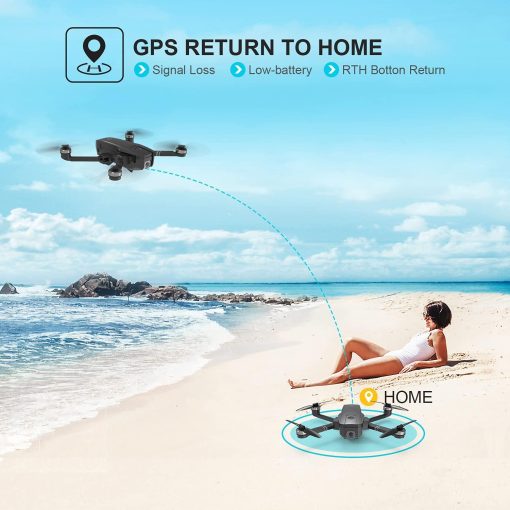 Holy Stone HS720 GPS Drone - with 4K HD UHD Camera for Adults, Quadcopter with Brushless Motor, Auto Return Home, Follow Me, 52 Minutes Flight Time, Long Control Range, Includes Carrying Bag Professional Camera Drone - Image 7