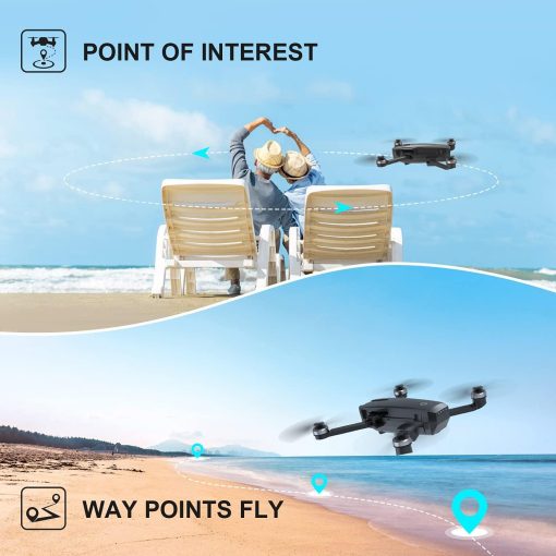 Holy Stone HS720 GPS Drone - with 4K HD UHD Camera for Adults, Quadcopter with Brushless Motor, Auto Return Home, Follow Me, 52 Minutes Flight Time, Long Control Range, Includes Carrying Bag Professional Camera Drone - Image 6