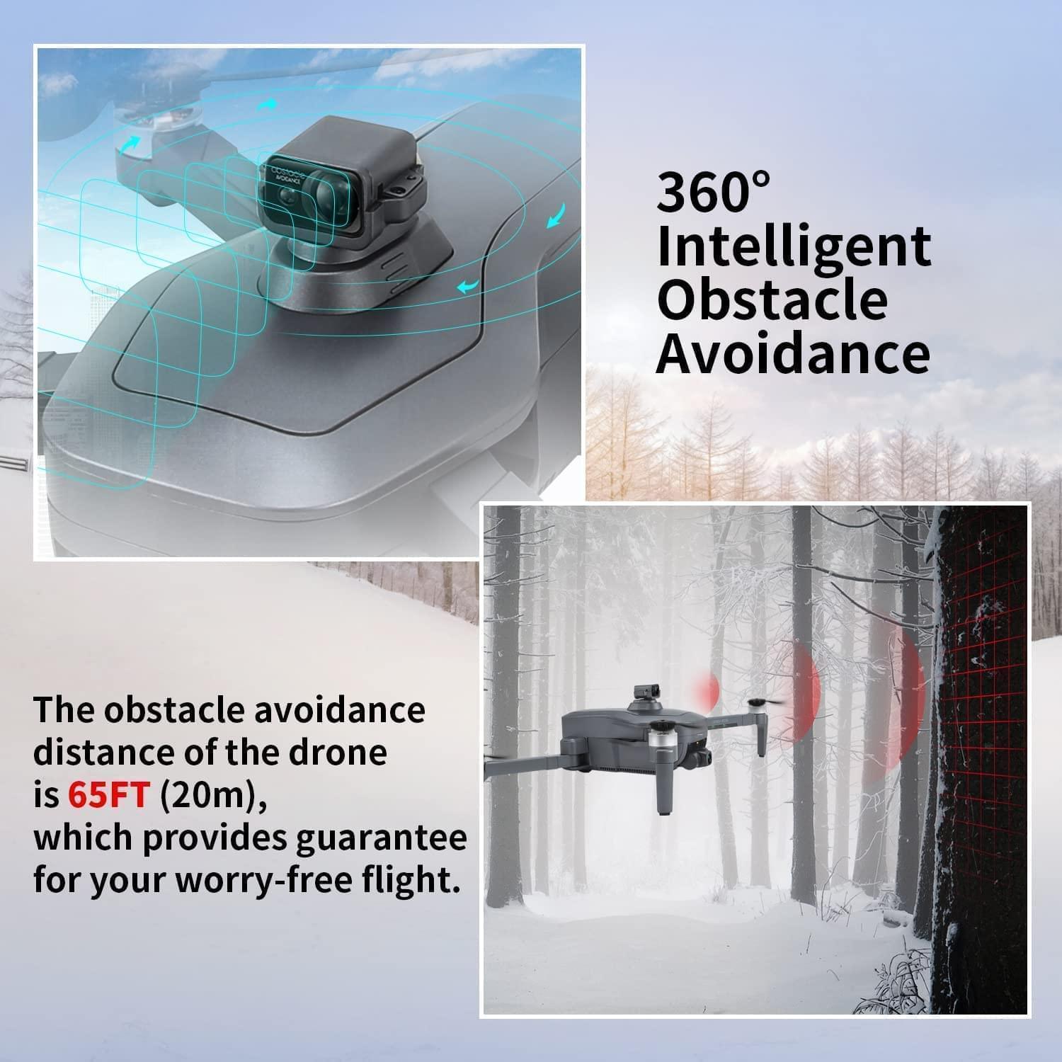 193MAX2 GPS Drone - with 4K HD Camera for Adults,9800ft HD Video Transmission,Obstacle Avoidance,3-Axis Gimbal Quadcopter with EIS Anti-shake ,Brushless Motor Level 7 Wind Resistance,Auto Return Home Professional Camera Drone - Image 5