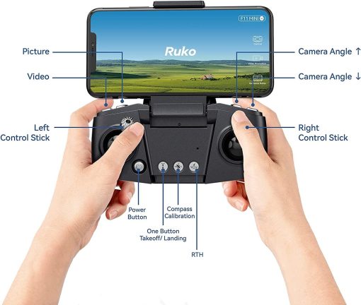 Ruko F11 MINI Drone - GPS 4K HD Camera for Adults, Less Than 0.55lbs Mini Drone Foldable 60 Min Flight Time FPV Quadcopter Brushless Motor UAV for Beginners 5Ghz WiFi Live Video Transmission Optical Flow RTH Follow Me Professional Camera Drone 6 Ruko F11 MINI Drone - GPS 4K HD Camera for Adults, Less Than 0.55lbs Mini Drone Foldable 60 Min Flight Time FPV Quadcopter Brushless Motor UAV for Beginners 5Ghz WiFi Live Video Transmission Optical Flow RTH Follow Me Professional Camera Drone - Image 6