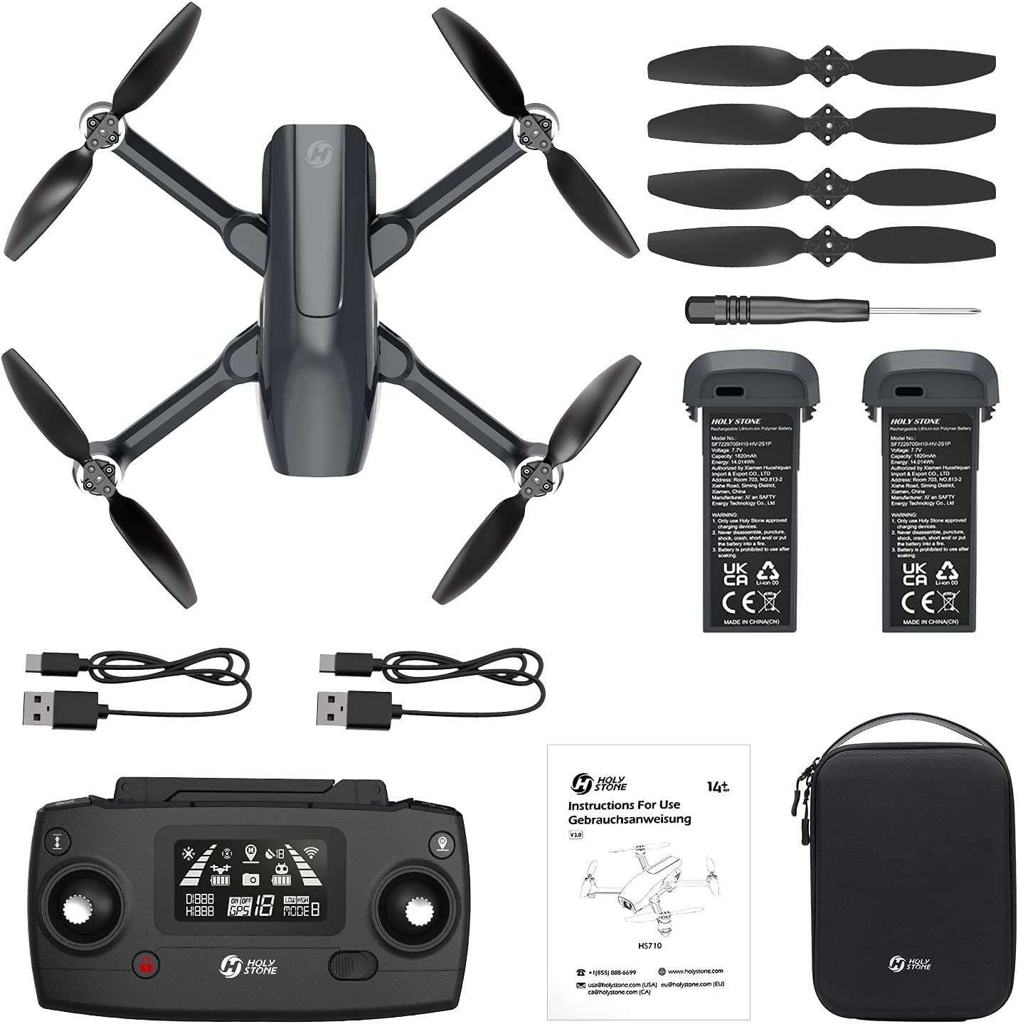 Holy Stone HS710 Drone - with Camera 4K, GPS FPV Foldable 5G Quadcopter for Beginners with Optical Flow Positioning, Auto Return Home, Follow Me, Brushless Motor, 50 Mins Long Flight Time Professional Camera Drone 9 Holy Stone HS710 Drone - with Camera 4K, GPS FPV Foldable 5G Quadcopter for Beginners with Optical Flow Positioning, Auto Return Home, Follow Me, Brushless Motor, 50 Mins Long Flight Time Professional Camera Drone - Image 9