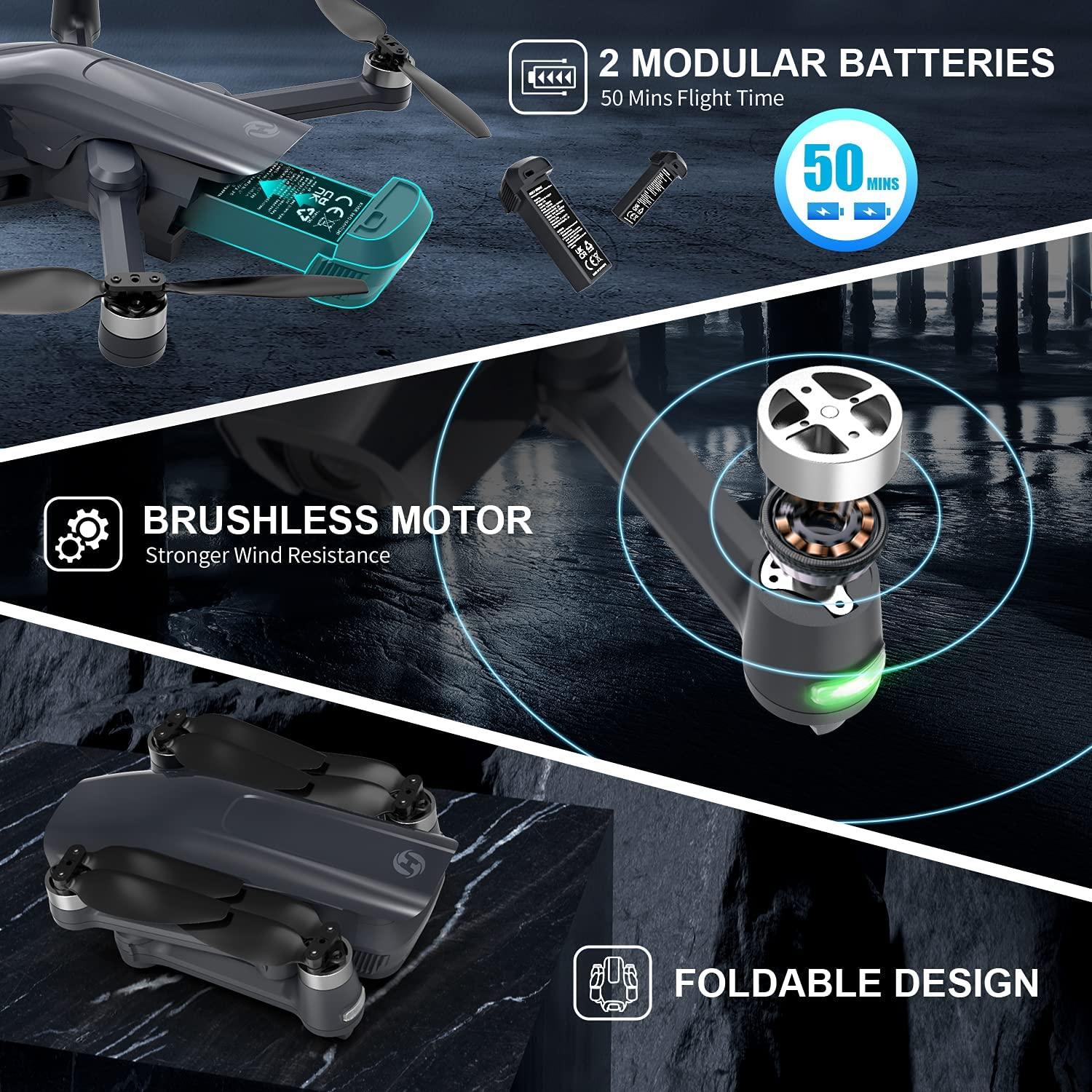 Holy Stone HS710 Drone - with Camera 4K, GPS FPV Foldable 5G Quadcopter for Beginners with Optical Flow Positioning, Auto Return Home, Follow Me, Brushless Motor, 50 Mins Long Flight Time Professional Camera Drone 8 Holy Stone HS710 Drone - with Camera 4K, GPS FPV Foldable 5G Quadcopter for Beginners with Optical Flow Positioning, Auto Return Home, Follow Me, Brushless Motor, 50 Mins Long Flight Time Professional Camera Drone - Image 8