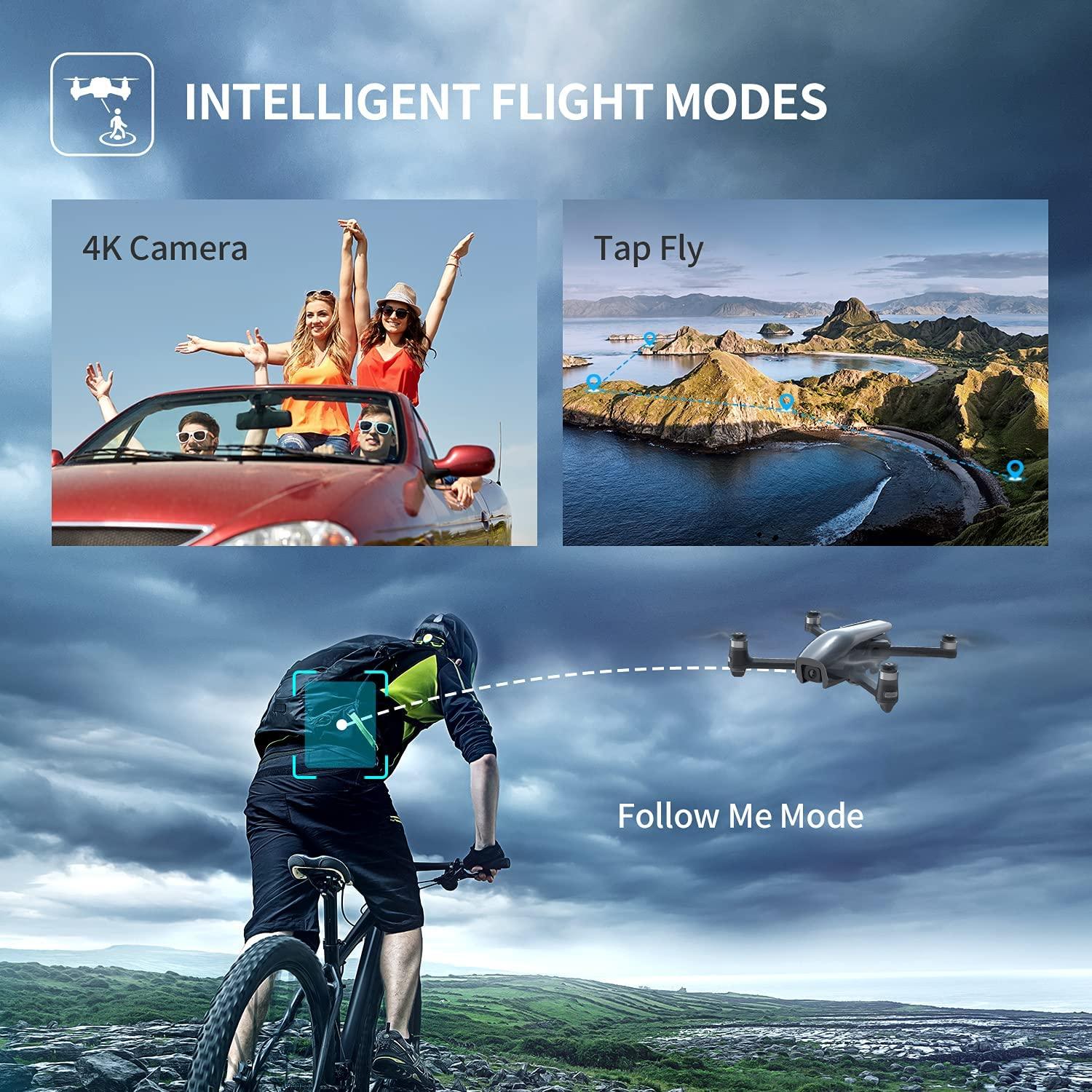 Holy Stone HS710 Drone - with Camera 4K, GPS FPV Foldable 5G Quadcopter for Beginners with Optical Flow Positioning, Auto Return Home, Follow Me, Brushless Motor, 50 Mins Long Flight Time Professional Camera Drone 7 Holy Stone HS710 Drone - with Camera 4K, GPS FPV Foldable 5G Quadcopter for Beginners with Optical Flow Positioning, Auto Return Home, Follow Me, Brushless Motor, 50 Mins Long Flight Time Professional Camera Drone - Image 7