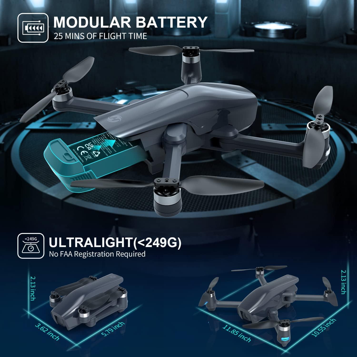 Holy Stone HS710 Drone - with Camera 4K, GPS FPV Foldable 5G Quadcopter for Beginners with Optical Flow Positioning, Auto Return Home, Follow Me, Brushless Motor, 50 Mins Long Flight Time Professional Camera Drone 3 Holy Stone HS710 Drone - with Camera 4K, GPS FPV Foldable 5G Quadcopter for Beginners with Optical Flow Positioning, Auto Return Home, Follow Me, Brushless Motor, 50 Mins Long Flight Time Professional Camera Drone - Image 3