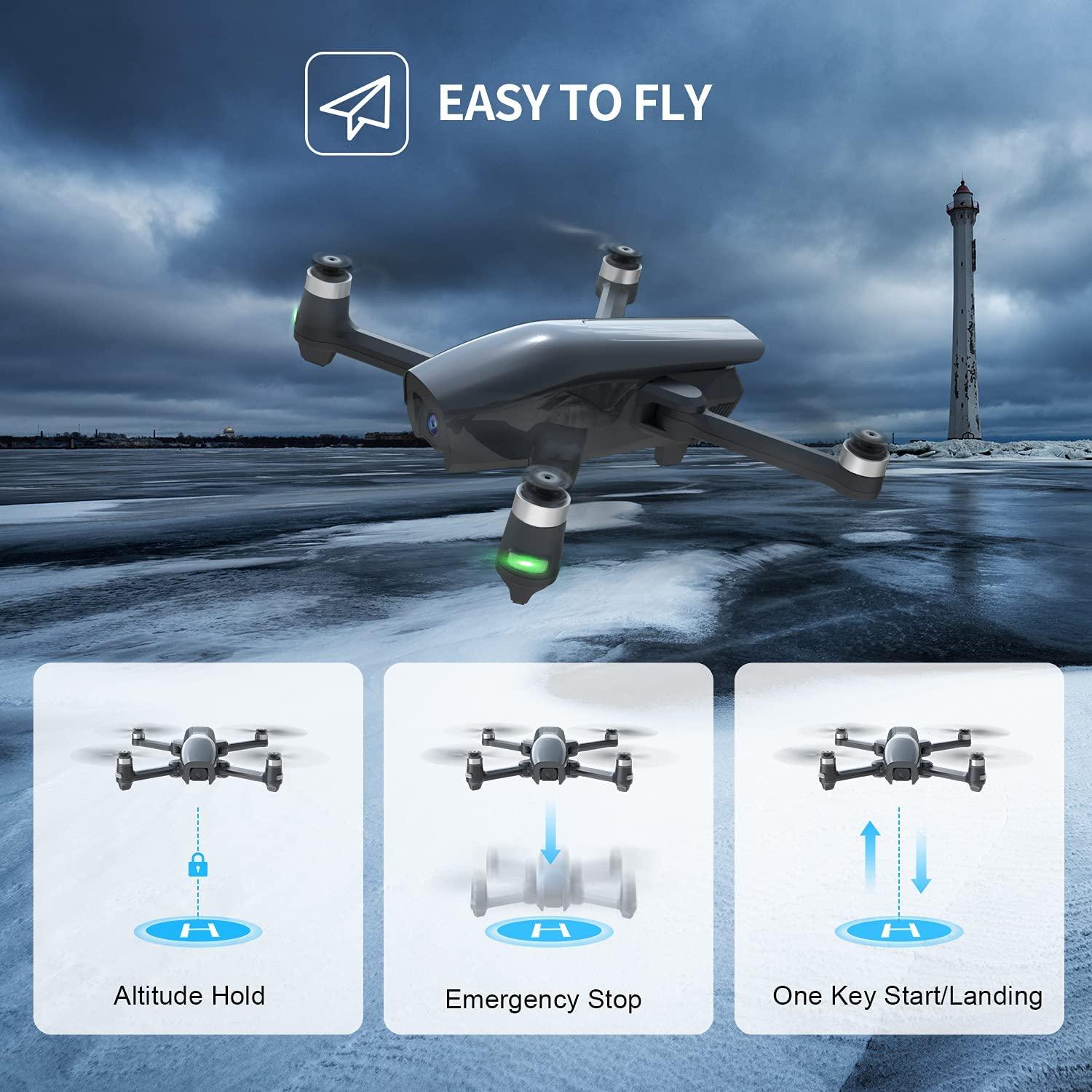 Holy Stone HS710 Drone - with Camera 4K, GPS FPV Foldable 5G Quadcopter for Beginners with Optical Flow Positioning, Auto Return Home, Follow Me, Brushless Motor, 50 Mins Long Flight Time Professional Camera Drone 4 Holy Stone HS710 Drone - with Camera 4K, GPS FPV Foldable 5G Quadcopter for Beginners with Optical Flow Positioning, Auto Return Home, Follow Me, Brushless Motor, 50 Mins Long Flight Time Professional Camera Drone - Image 4