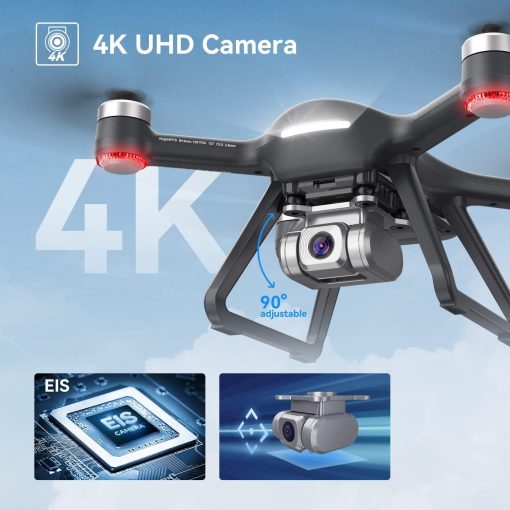 Holy Stone HS700E Drone with 4K HD UHD EIS Anti Shake 130°FOV Camera for Adults, GPS Quadcopter with 5GHz FPV Transmission, Brushless Motor, Easy Auto Return Home, Follow Me and Outdoor Carrying Case Professional Camera Drone - Image 4