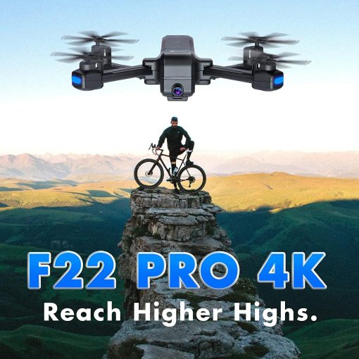 Contixo F22 FPV Drone - with Camera for Adults, Kids, Beginners - 2.4G RC Quadcopter with 4K HD FHD Camera - Gesture Control, Custom Flight Path, WiFi, GPS Auto Hover Return Home, Follow Me, Carrying Case Professional Camera Drone 6 Contixo F22 FPV Drone - with Camera for Adults, Kids, Beginners - 2.4G RC Quadcopter with 4K HD FHD Camera - Gesture Control, Custom Flight Path, WiFi, GPS Auto Hover Return Home, Follow Me, Carrying Case Professional Camera Drone — изображение 6