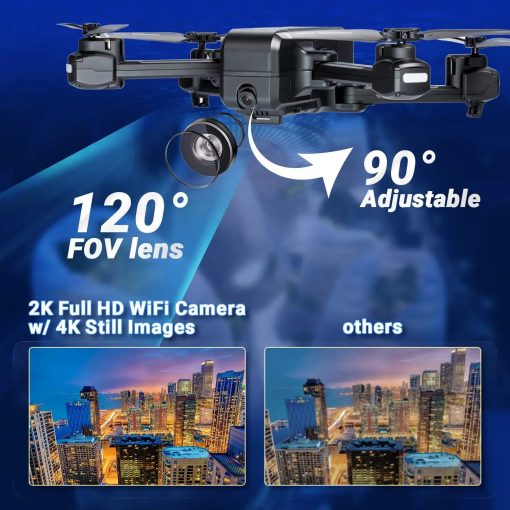 Contixo F22 FPV Drone - with Camera for Adults, Kids, Beginners - 2.4G RC Quadcopter with 4K HD FHD Camera - Gesture Control, Custom Flight Path, WiFi, GPS Auto Hover Return Home, Follow Me, Carrying Case Professional Camera Drone 4 Contixo F22 FPV Drone - with Camera for Adults, Kids, Beginners - 2.4G RC Quadcopter with 4K HD FHD Camera - Gesture Control, Custom Flight Path, WiFi, GPS Auto Hover Return Home, Follow Me, Carrying Case Professional Camera Drone — изображение 4