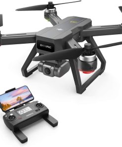 DEERC D15 GPS Drone - with 4K HD UHD EIS Camera, Anti-Shake, 5G FPV Live Video, 130° Wide Angle, 90 Adjustable, Brushless Motor, Auto Return Home, Follow Me, Tap-Fly, Optical Flow, Quadcopter for Adults Professional Camera Drone