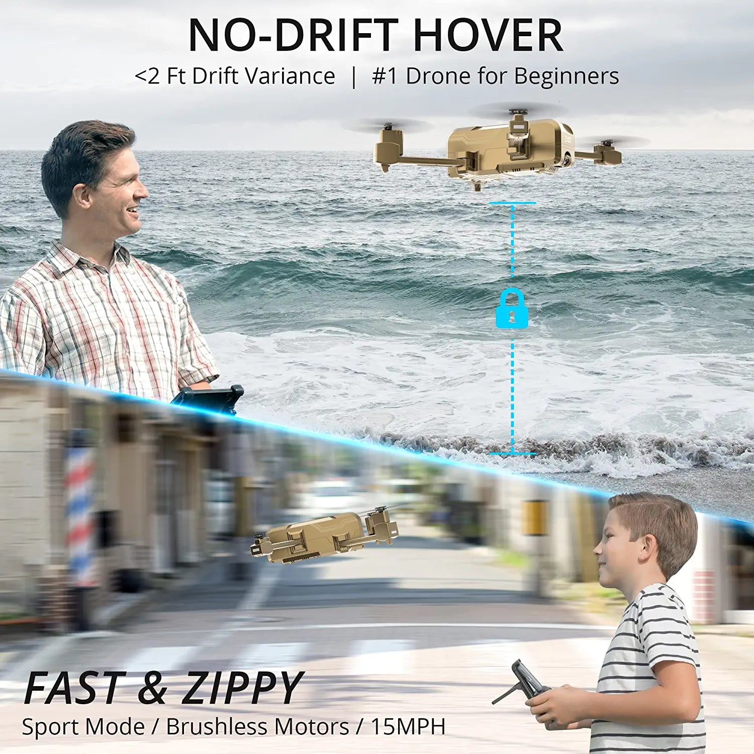 EXO Scout Drone - with Camera for Adults or Kids. Drone Kit with 2 Batteries, Free Carry Case. HD 1080p Video, 3 Speeds, Auto Take-Off/Land, Intelligent AI Modes Professional Camera Drone 5 EXO Scout Drone - with Camera for Adults or Kids. Drone Kit with 2 Batteries, Free Carry Case. HD 1080p Video, 3 Speeds, Auto Take-Off/Land, Intelligent AI Modes Professional Camera Drone - Image 5