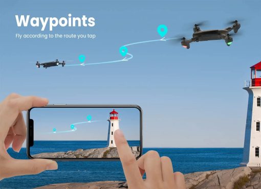 UranHub GPS Drone with Camera for Adults 2K UHD FPV Live Video, Foldable RC Quadcopter with 2 Batteries, Follow Me, Auto Return, Gesture Control, Waypoints and Point of Interest Professional Camera Drone — изображение 7