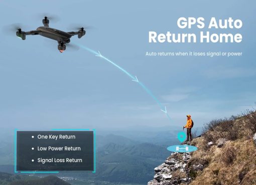 UranHub GPS Drone with Camera for Adults 2K UHD FPV Live Video, Foldable RC Quadcopter with 2 Batteries, Follow Me, Auto Return, Gesture Control, Waypoints and Point of Interest Professional Camera Drone — изображение 6