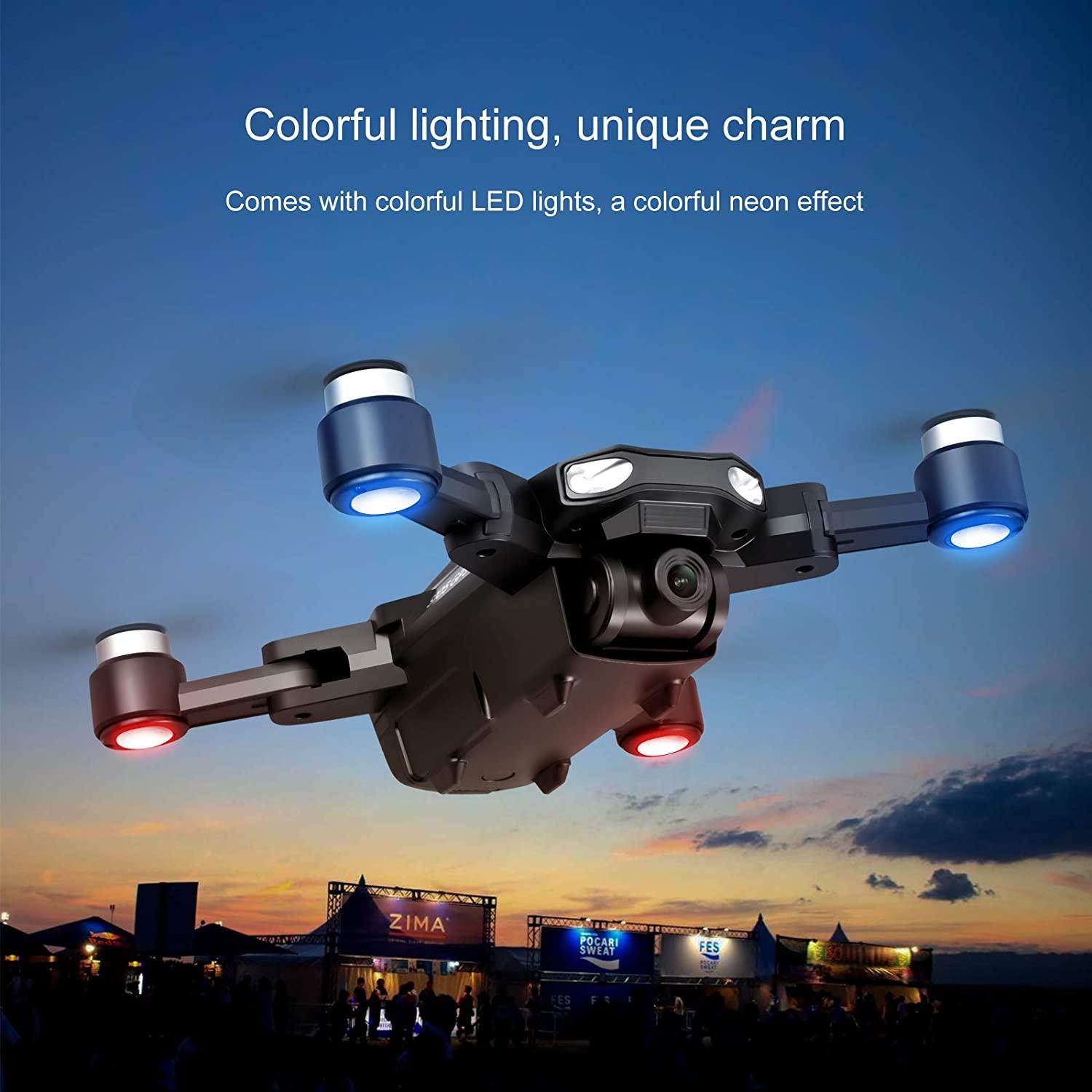S105 PRO Drone - GPS 5G Wifi Professional 4K HD Double Camera Brushless Motor Drones Stabilier, Drone for Adult with 3 Batteries Professional Camera Drone - صورة S105 PRO Drone - GPS 5G Wifi Professional 4K HD Double Camera Brushless Motor Drones Stabilier, Drone for Adult with 3 Batteries Professional Camera Drone - صورة 6