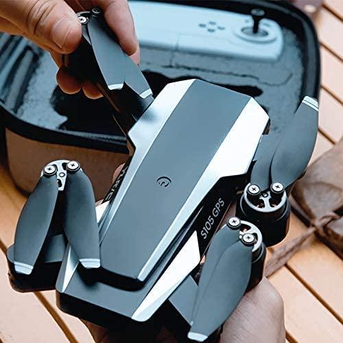 S105 PRO Drone - GPS 5G Wifi Professional 4K HD Double Camera Brushless Motor Drones Stabilier, Drone for Adult with 3 Batteries Professional Camera Drone - صورة S105 PRO Drone - GPS 5G Wifi Professional 4K HD Double Camera Brushless Motor Drones Stabilier, Drone for Adult with 3 Batteries Professional Camera Drone - صورة 3