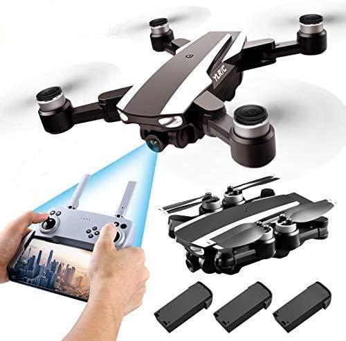 S105 PRO Drone - GPS 5G Wifi Professional 4K HD Double Camera Brushless Motor Drones Stabilier, Drone for Adult with 3 Batteries Professional Camera Drone
