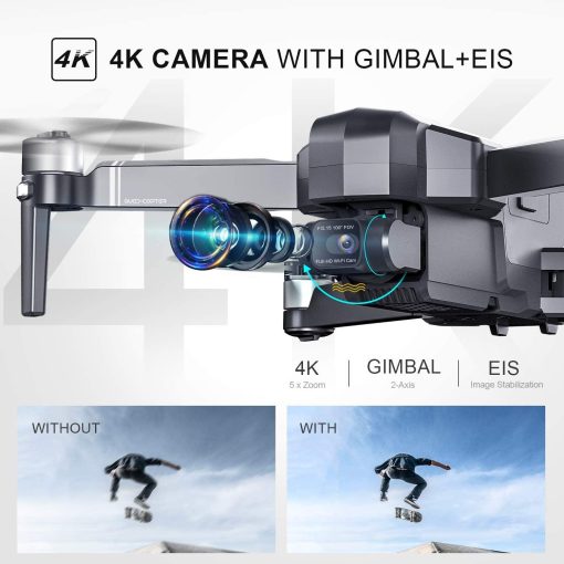 DEERC DE22 GPS Drone - with 4K HD Camera 2-axis Gimbal, EIS Anti-Shake, 5G FPV Live Video Brushless Motor, Auto Return Home, Selfie, Follow Me, Waypoints, Circle Fly 52Min Flight with Carrycase Professional Camera Drone 3 DEERC DE22 GPS Drone - with 4K HD Camera 2-axis Gimbal, EIS Anti-Shake, 5G FPV Live Video Brushless Motor, Auto Return Home, Selfie, Follow Me, Waypoints, Circle Fly 52Min Flight with Carrycase Professional Camera Drone - صورة DEERC DE22 GPS Drone - with 4K HD Camera 2-axis Gimbal, EIS Anti-Shake, 5G FPV Live Video Brushless Motor, Auto Return Home, Selfie, Follow Me, Waypoints, Circle Fly 52Min Flight with Carrycase Professional Camera Drone - صورة 3