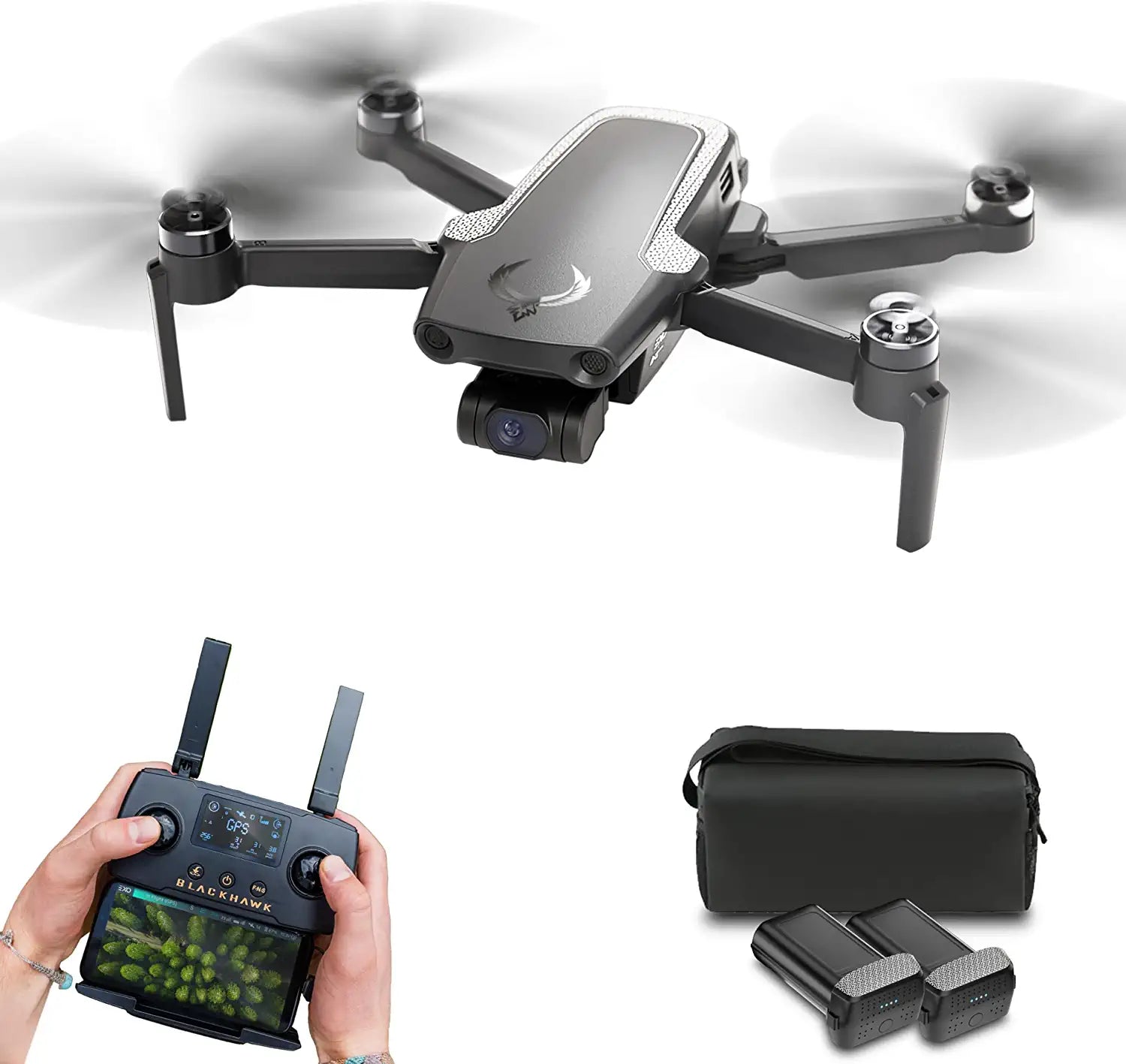 EXO Mini Drone - Professional 4K HD UHD Long Range Drone. 40 Minute Battery Life, 4K HD Camera, 5 Mile Range, 12MP Photo, Follow-Me, Return to Home, +15 more. Ready to Fly & Case Included Professional Camera Drone