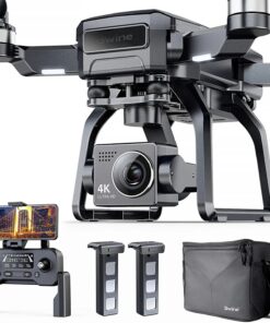 Bwine F7 Drone - with Camera for Adults 4K, 9800ft Video Transmission, Camera Drone with 3-Axis Gimbal, GPS Auto Return, Follow Me, Waypoints, Level 6 Wind Resistance, 2 Batteries for 50 Min Flight Time Professional Camera Drone