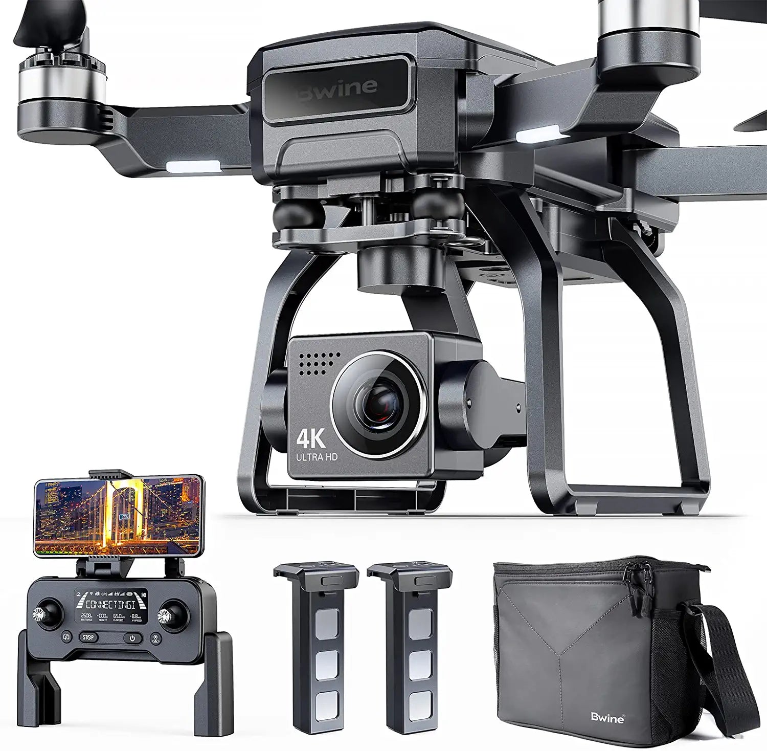 Bwine F7 Drone - with Camera for Adults 4K, 9800ft Video Transmission, Camera Drone with 3-Axis Gimbal, GPS Auto Return, Follow Me, Waypoints, Level 6 Wind Resistance, 2 Batteries for 50 Min Flight Time Professional Camera Drone 1 Bwine F7 Drone - with Camera for Adults 4K, 9800ft Video Transmission, Camera Drone with 3-Axis Gimbal, GPS Auto Return, Follow Me, Waypoints, Level 6 Wind Resistance, 2 Batteries for 50 Min Flight Time Professional Camera Drone