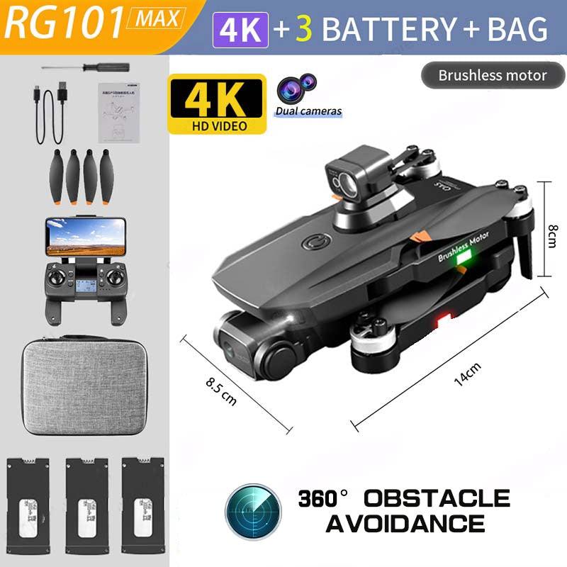 RG101 MAX Drone - 4K HD Professional Dual RC HD Camera GPS FPV 3Km Aerial Photography Brushless Motor Foldable Quadcopter Professional Camera Drone 11 RG101 MAX Drone - 4K HD Professional Dual RC HD Camera GPS FPV 3Km Aerial Photography Brushless Motor Foldable Quadcopter Professional Camera Drone - صورة RG101 MAX Drone - 4K HD Professional Dual RC HD Camera GPS FPV 3Km Aerial Photography Brushless Motor Foldable Quadcopter Professional Camera Drone - صورة 11