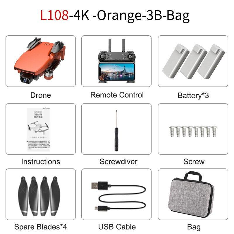 L108 Gps Drone - HD 4K HD Camera Professional 1km Image Transmission Brushless Motor RC Foldable Quadcopter Professional Camera Drone 18 L108 Gps Drone - HD 4K HD Camera Professional 1km Image Transmission Brushless Motor RC Foldable Quadcopter Professional Camera Drone - صورة L108 Gps Drone - HD 4K HD Camera Professional 1km Image Transmission Brushless Motor RC Foldable Quadcopter Professional Camera Drone - صورة 18