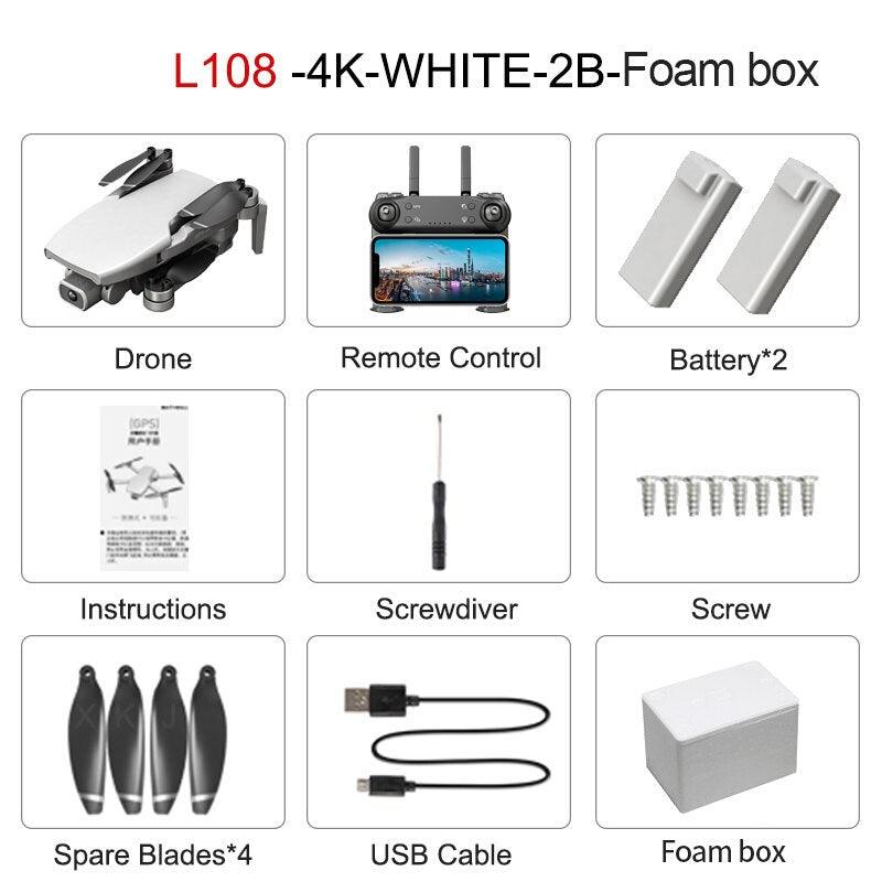 L108 Gps Drone - HD 4K HD Camera Professional 1km Image Transmission Brushless Motor RC Foldable Quadcopter Professional Camera Drone 12 L108 Gps Drone - HD 4K HD Camera Professional 1km Image Transmission Brushless Motor RC Foldable Quadcopter Professional Camera Drone - صورة L108 Gps Drone - HD 4K HD Camera Professional 1km Image Transmission Brushless Motor RC Foldable Quadcopter Professional Camera Drone - صورة 12