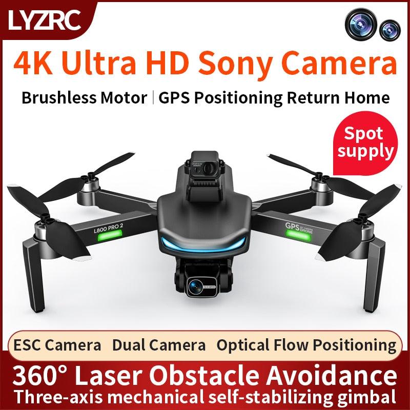 L800 Pro 2 Drone 4K HD Professional GPS FPV With Camera 3-Axis Gimbal 5G WIFI Dron Obstacle Avoidance Brushless Motor RC Quadcopter Professional Camera Drone 2 L800 Pro 2 Drone 4K HD Professional GPS FPV With Camera 3-Axis Gimbal 5G WIFI Dron Obstacle Avoidance Brushless Motor RC Quadcopter Professional Camera Drone — изображение 2