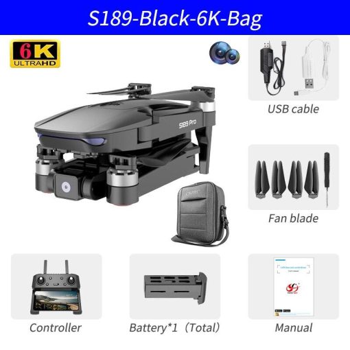 S189 Drone - GPS 6K HD Dual Camera 5G WIFI FPV Brushless Motor Foldable Quadcopter Helicopter Long Battery Life Gift Toy Professional Camera Drone 7 S189 Drone - GPS 6K HD Dual Camera 5G WIFI FPV Brushless Motor Foldable Quadcopter Helicopter Long Battery Life Gift Toy Professional Camera Drone - صورة S189 Drone - GPS 6K HD Dual Camera 5G WIFI FPV Brushless Motor Foldable Quadcopter Helicopter Long Battery Life Gift Toy Professional Camera Drone - صورة 7