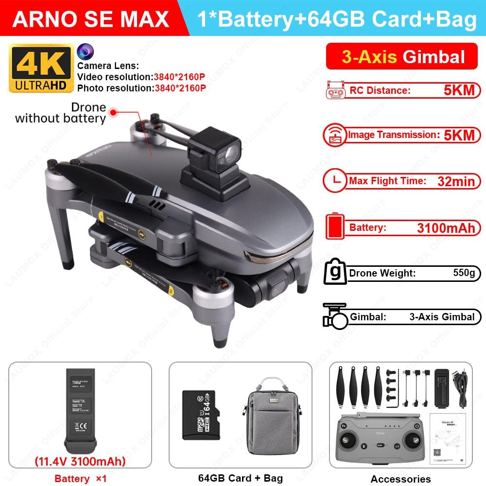 C-FLY Arno SE MAX Drone - Profesional 4K HD Camera 3-Axis Micro Gimbal 5G Wifi GPS Drone With HD Camera FPV Brushless Foldable RC Quadcopter Professional Camera Drone 12 C-FLY Arno SE MAX Drone - Profesional 4K HD Camera 3-Axis Micro Gimbal 5G Wifi GPS Drone With HD Camera FPV Brushless Foldable RC Quadcopter Professional Camera Drone - Image 12