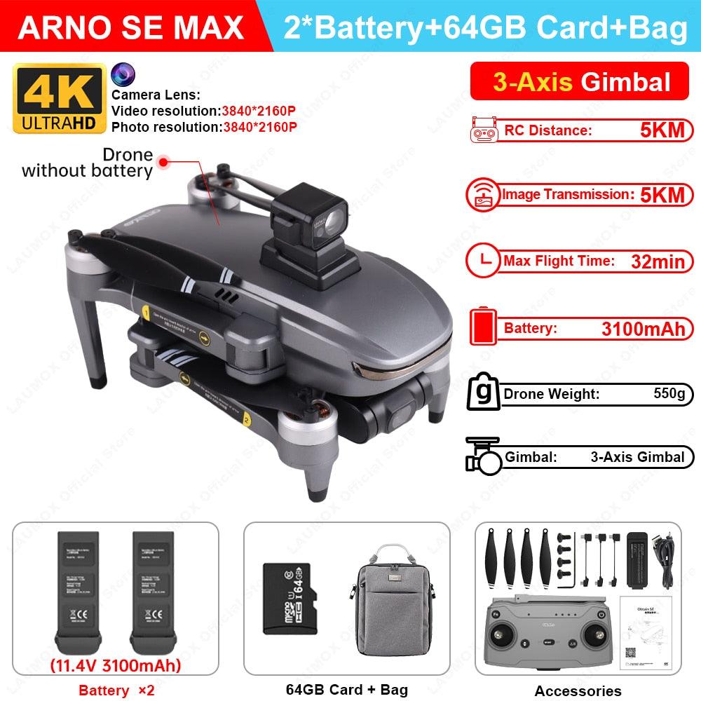 C-FLY Arno SE MAX Drone - Profesional 4K HD Camera 3-Axis Micro Gimbal 5G Wifi GPS Drone With HD Camera FPV Brushless Foldable RC Quadcopter Professional Camera Drone 11 C-FLY Arno SE MAX Drone - Profesional 4K HD Camera 3-Axis Micro Gimbal 5G Wifi GPS Drone With HD Camera FPV Brushless Foldable RC Quadcopter Professional Camera Drone - Image 11