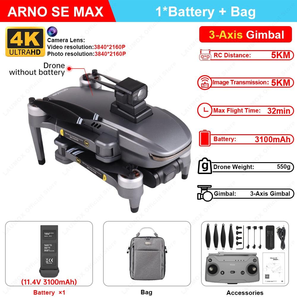 C-FLY Arno SE MAX Drone - Profesional 4K HD Camera 3-Axis Micro Gimbal 5G Wifi GPS Drone With HD Camera FPV Brushless Foldable RC Quadcopter Professional Camera Drone 8 C-FLY Arno SE MAX Drone - Profesional 4K HD Camera 3-Axis Micro Gimbal 5G Wifi GPS Drone With HD Camera FPV Brushless Foldable RC Quadcopter Professional Camera Drone - Image 8