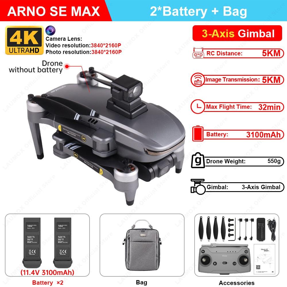 C-FLY Arno SE MAX Drone - Profesional 4K HD Camera 3-Axis Micro Gimbal 5G Wifi GPS Drone With HD Camera FPV Brushless Foldable RC Quadcopter Professional Camera Drone 7 C-FLY Arno SE MAX Drone - Profesional 4K HD Camera 3-Axis Micro Gimbal 5G Wifi GPS Drone With HD Camera FPV Brushless Foldable RC Quadcopter Professional Camera Drone - Image 7