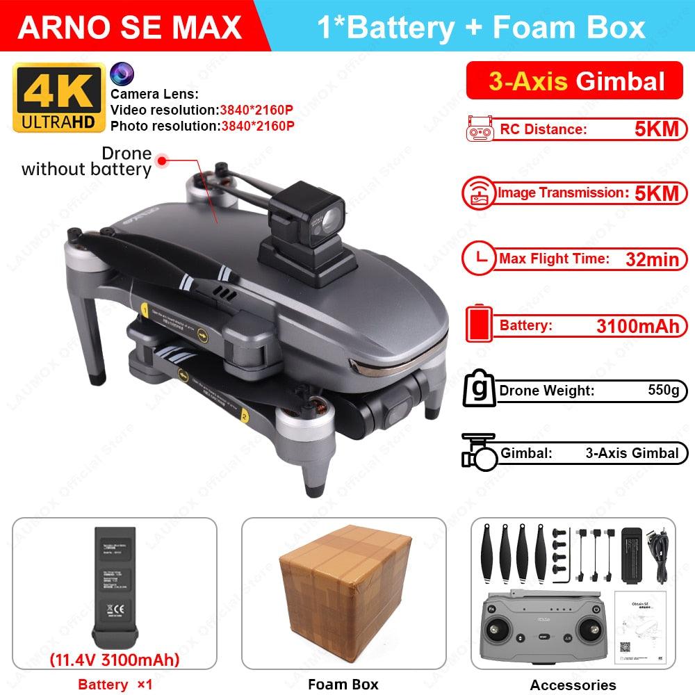 C-FLY Arno SE MAX Drone - Profesional 4K HD Camera 3-Axis Micro Gimbal 5G Wifi GPS Drone With HD Camera FPV Brushless Foldable RC Quadcopter Professional Camera Drone 5 C-FLY Arno SE MAX Drone - Profesional 4K HD Camera 3-Axis Micro Gimbal 5G Wifi GPS Drone With HD Camera FPV Brushless Foldable RC Quadcopter Professional Camera Drone - Image 5