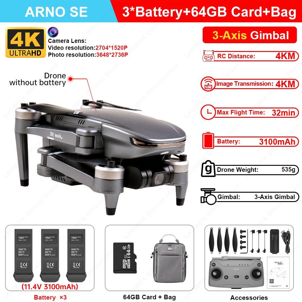 C-FLY Arno SE MAX Drone - Profesional 4K HD Camera 3-Axis Micro Gimbal 5G Wifi GPS Drone With HD Camera FPV Brushless Foldable RC Quadcopter Professional Camera Drone 3 C-FLY Arno SE MAX Drone - Profesional 4K HD Camera 3-Axis Micro Gimbal 5G Wifi GPS Drone With HD Camera FPV Brushless Foldable RC Quadcopter Professional Camera Drone - Image 3