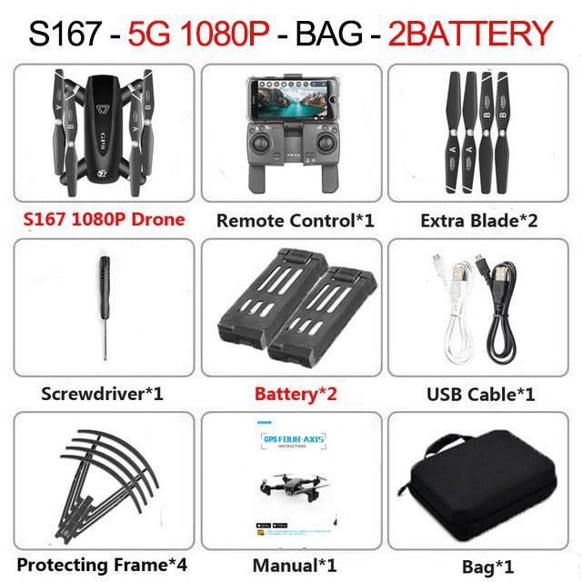 S167 Drone - 2020 New GPS Drone With 4K HD Camera 5G WIFI FPV RC Foldable Quadcopter Drone Flying Gesture Photos Video Helicopter Toy Professional Camera Drone 12 S167 Drone - 2020 New GPS Drone With 4K HD Camera 5G WIFI FPV RC Foldable Quadcopter Drone Flying Gesture Photos Video Helicopter Toy Professional Camera Drone — изображение 12