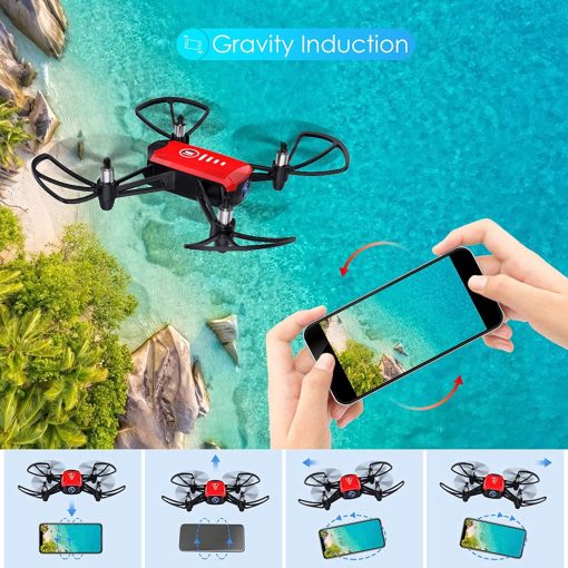 SANROCK H818 Mini Drone - for Kids, RC Quadcopter with Camera, Support Altitude Hold, Route Mode, Gesture Control, Headless Mode, One Key Take Off/Landing — изображение 7