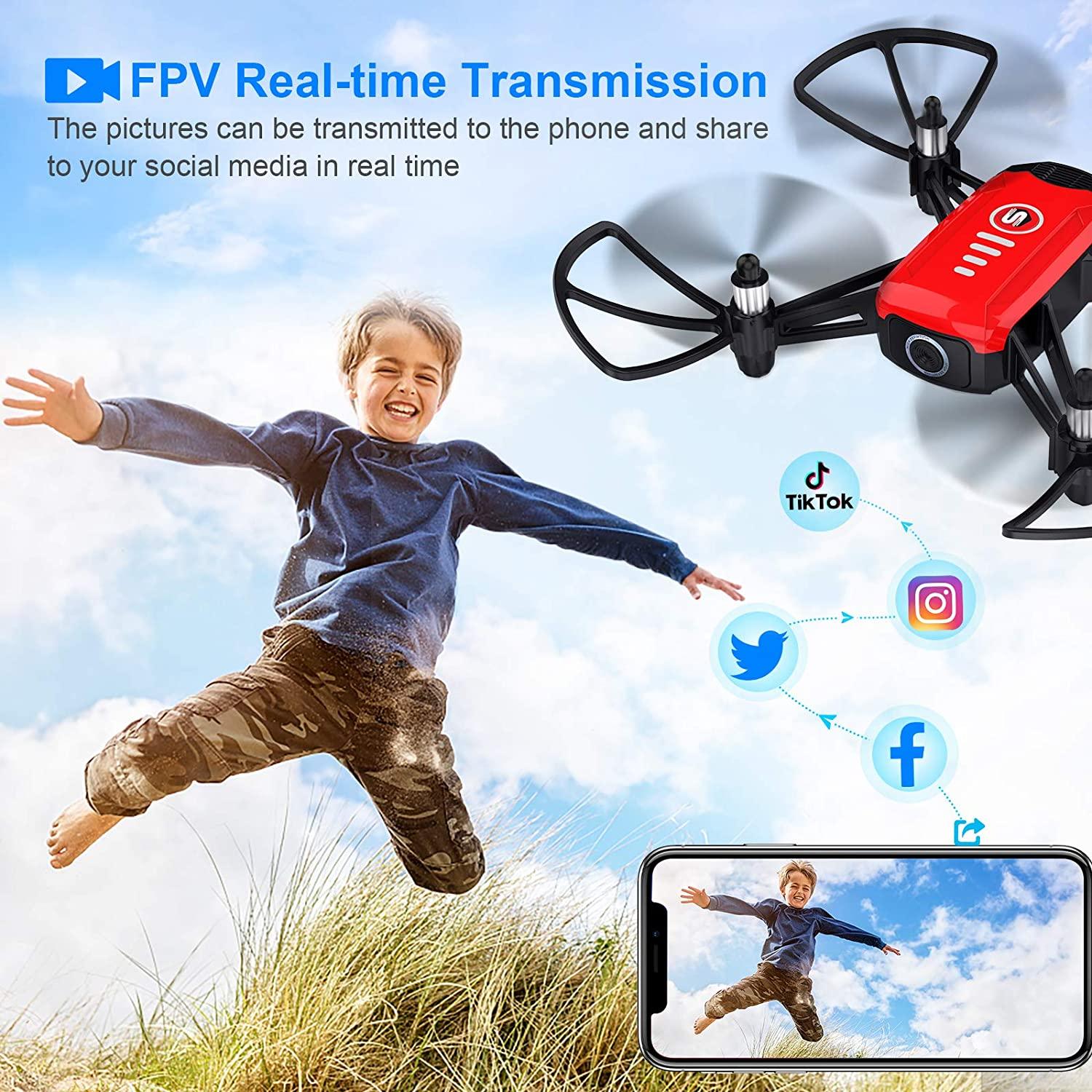 SANROCK H818 Mini Drone - for Kids, RC Quadcopter with Camera, Support Altitude Hold, Route Mode, Gesture Control, Headless Mode, One Key Take Off/Landing 6 SANROCK H818 Mini Drone - for Kids, RC Quadcopter with Camera, Support Altitude Hold, Route Mode, Gesture Control, Headless Mode, One Key Take Off/Landing — изображение 6