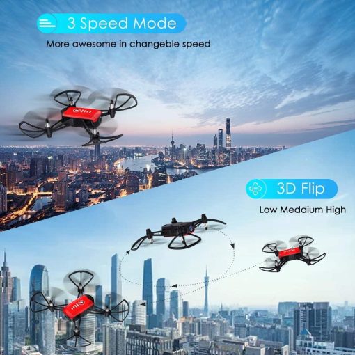 SANROCK H818 Mini Drone - for Kids, RC Quadcopter with Camera, Support Altitude Hold, Route Mode, Gesture Control, Headless Mode, One Key Take Off/Landing — изображение 4