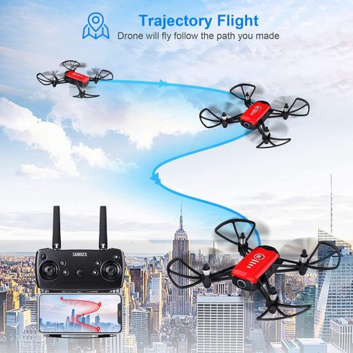 SANROCK H818 Mini Drone - for Kids, RC Quadcopter with Camera, Support Altitude Hold, Route Mode, Gesture Control, Headless Mode, One Key Take Off/Landing — изображение 3