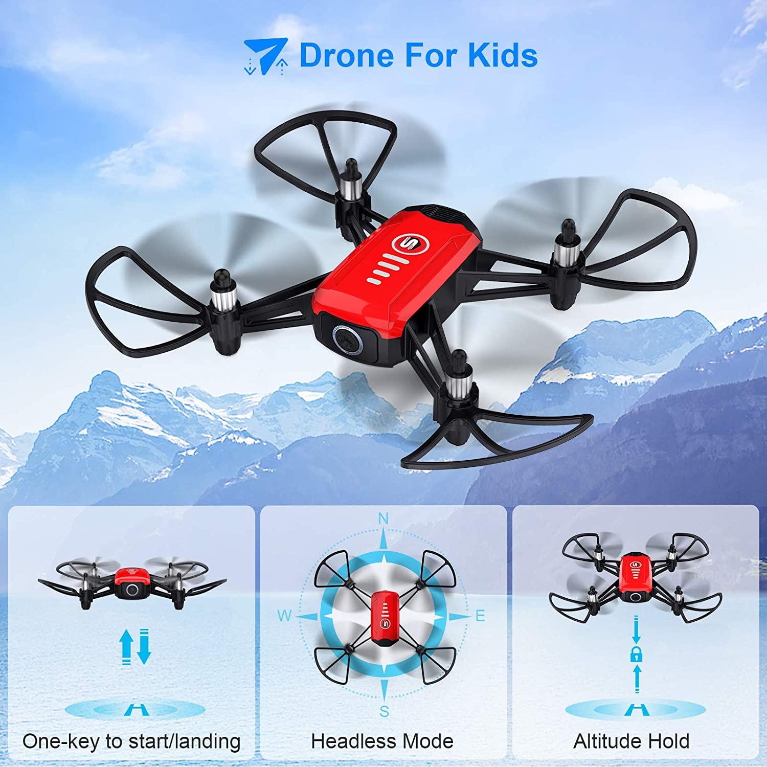 SANROCK H818 Mini Drone - for Kids, RC Quadcopter with Camera, Support Altitude Hold, Route Mode, Gesture Control, Headless Mode, One Key Take Off/Landing 2 SANROCK H818 Mini Drone - for Kids, RC Quadcopter with Camera, Support Altitude Hold, Route Mode, Gesture Control, Headless Mode, One Key Take Off/Landing — изображение 2