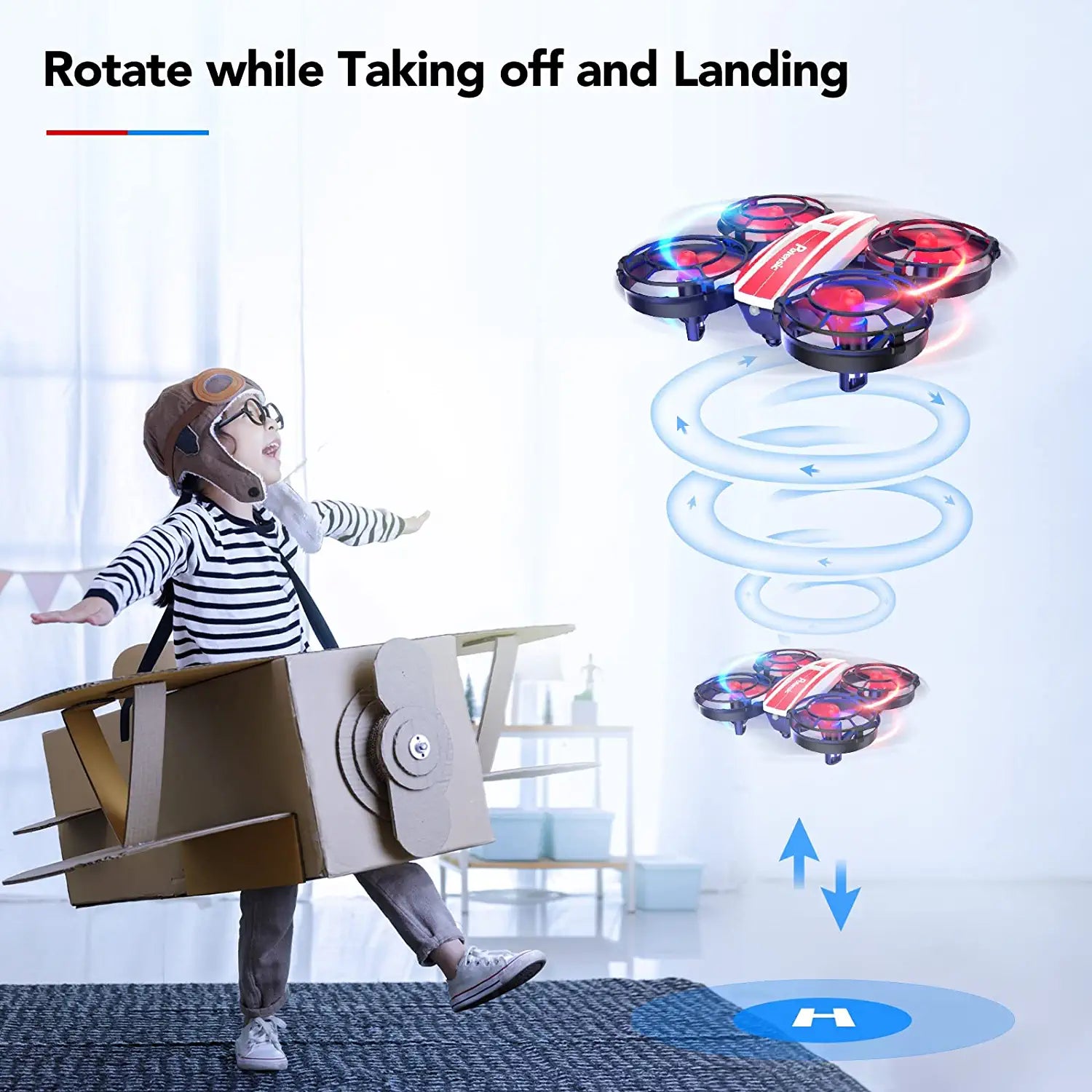 Potensic A21 Mini Drones - for Kids, 2 Pack IR Battle Drone with LED Lights, RC Quadcopter with 3D Flip, 3 Speeds, Headless Mode, Altitude Hold, Toy Gift for Boys Girls 3 Potensic A21 Mini Drones - for Kids, 2 Pack IR Battle Drone with LED Lights, RC Quadcopter with 3D Flip, 3 Speeds, Headless Mode, Altitude Hold, Toy Gift for Boys Girls - Image 3