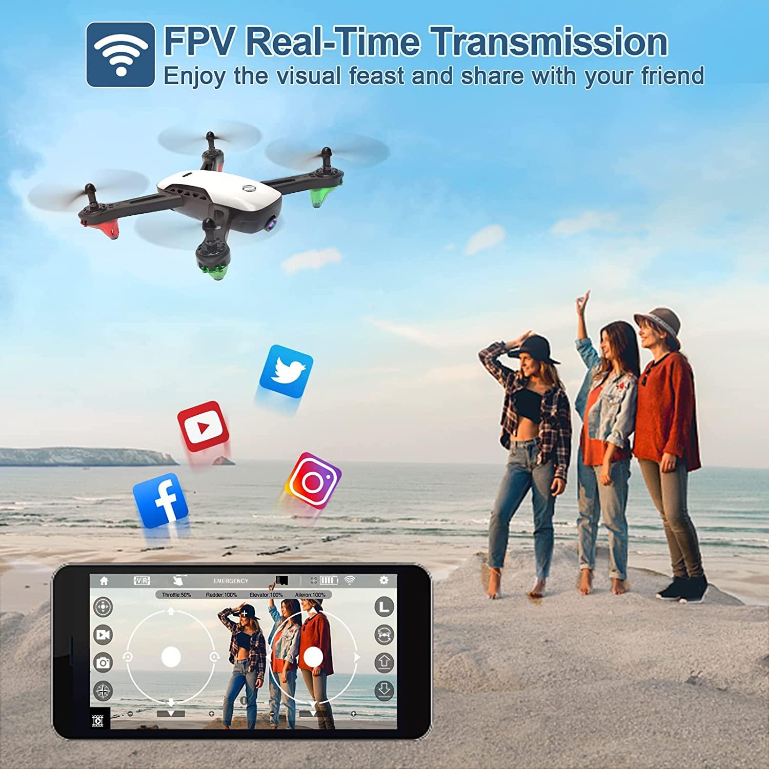 SANROCK U52 Drone - with 1080P HD Camera for Adults Kids, WiFi Live Video FPV Drones RC Quadcopters for Beginners, Gesture Control, Gravity Sensor, Altitude Hold, 3D Flip, Custom Route, One Key Backward 5 SANROCK U52 Drone - with 1080P HD Camera for Adults Kids, WiFi Live Video FPV Drones RC Quadcopters for Beginners, Gesture Control, Gravity Sensor, Altitude Hold, 3D Flip, Custom Route, One Key Backward - Image 5