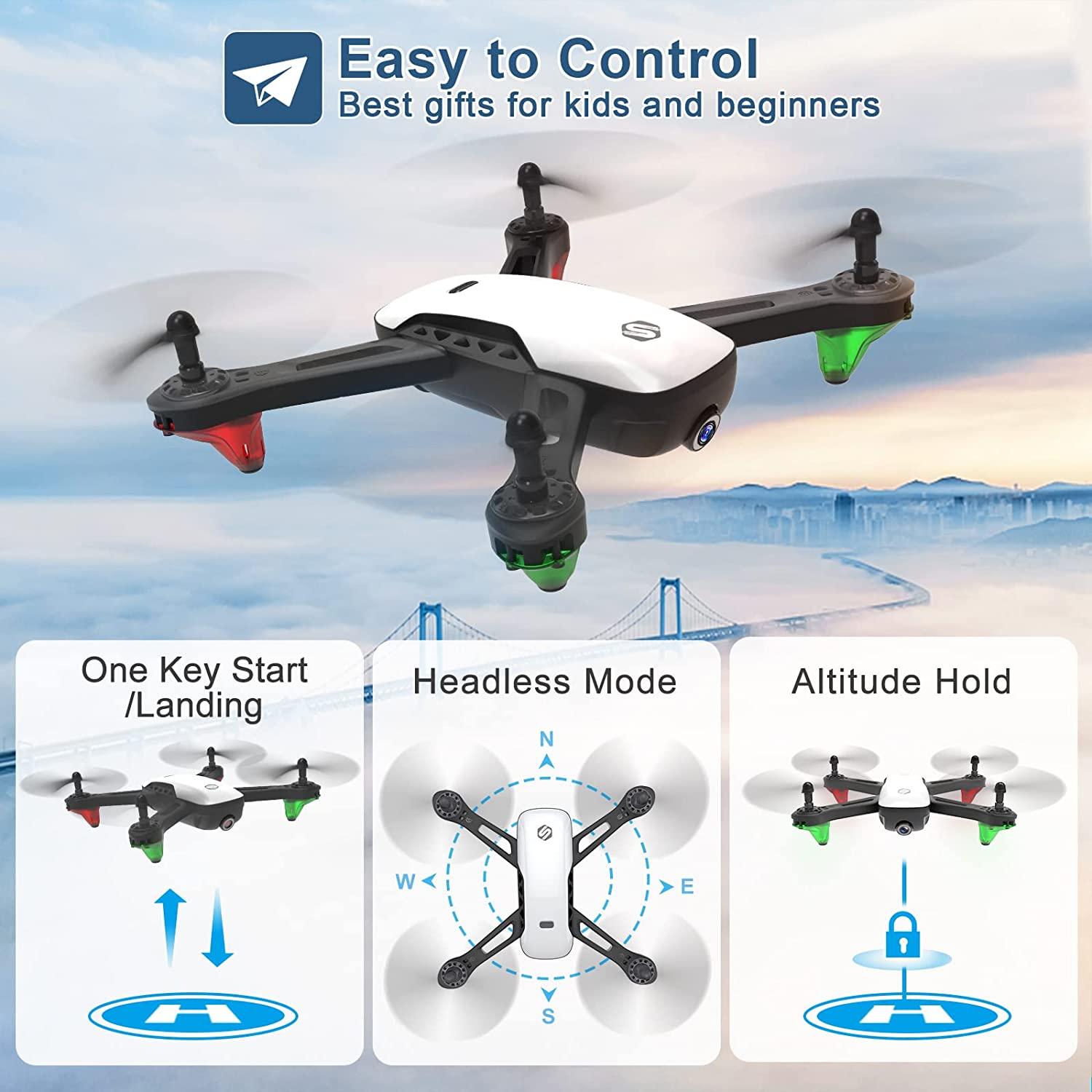 SANROCK U52 Drone - with 1080P HD Camera for Adults Kids, WiFi Live Video FPV Drones RC Quadcopters for Beginners, Gesture Control, Gravity Sensor, Altitude Hold, 3D Flip, Custom Route, One Key Backward 2 SANROCK U52 Drone - with 1080P HD Camera for Adults Kids, WiFi Live Video FPV Drones RC Quadcopters for Beginners, Gesture Control, Gravity Sensor, Altitude Hold, 3D Flip, Custom Route, One Key Backward - Image 2