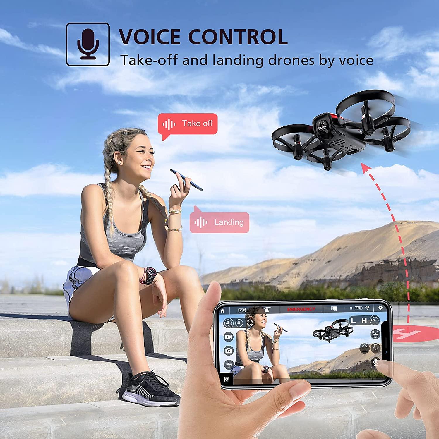 SANROCK U61W Drone - with Camera for Kids Adult Beginner 720P HD & 2 Batteries, Mini Drone Toy Gift for Boy Girl WiFi FPV RC Quadcopter, Waypoints Fly, Headless Mode, Altitude Hold, Emergency Stop 8 SANROCK U61W Drone - with Camera for Kids Adult Beginner 720P HD & 2 Batteries, Mini Drone Toy Gift for Boy Girl WiFi FPV RC Quadcopter, Waypoints Fly, Headless Mode, Altitude Hold, Emergency Stop - Image 8