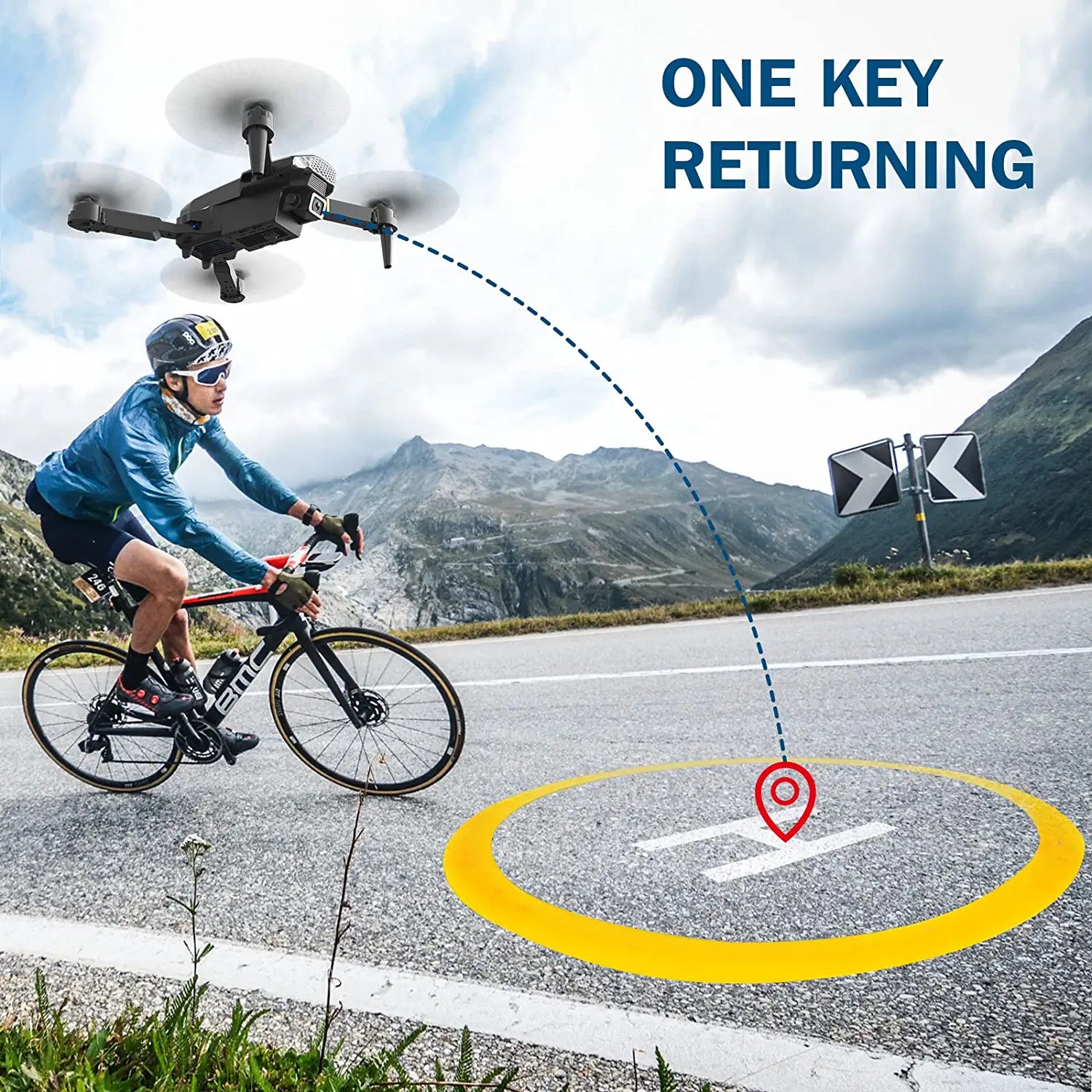 Wipkviey T27 Drone - with 3 Batteries 360° Flip, Altitude Hold, Headless Mode, One Key Take off/Landing Foldable Drone 6 Wipkviey T27 Drone - with 3 Batteries 360° Flip, Altitude Hold, Headless Mode, One Key Take off/Landing Foldable Drone - Image 6