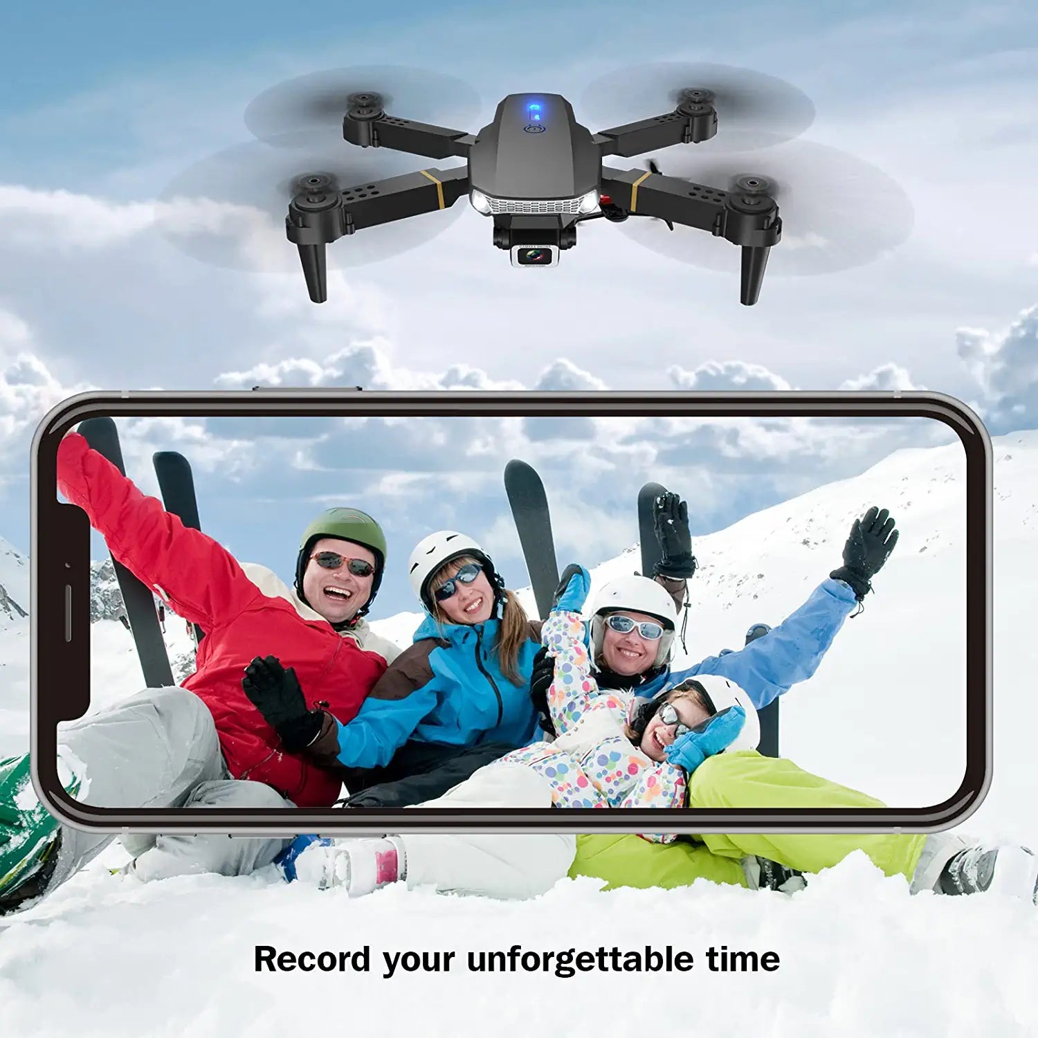 Wipkviey T27 Drone - with 3 Batteries 360° Flip, Altitude Hold, Headless Mode, One Key Take off/Landing Foldable Drone 3 Wipkviey T27 Drone - with 3 Batteries 360° Flip, Altitude Hold, Headless Mode, One Key Take off/Landing Foldable Drone - Image 3